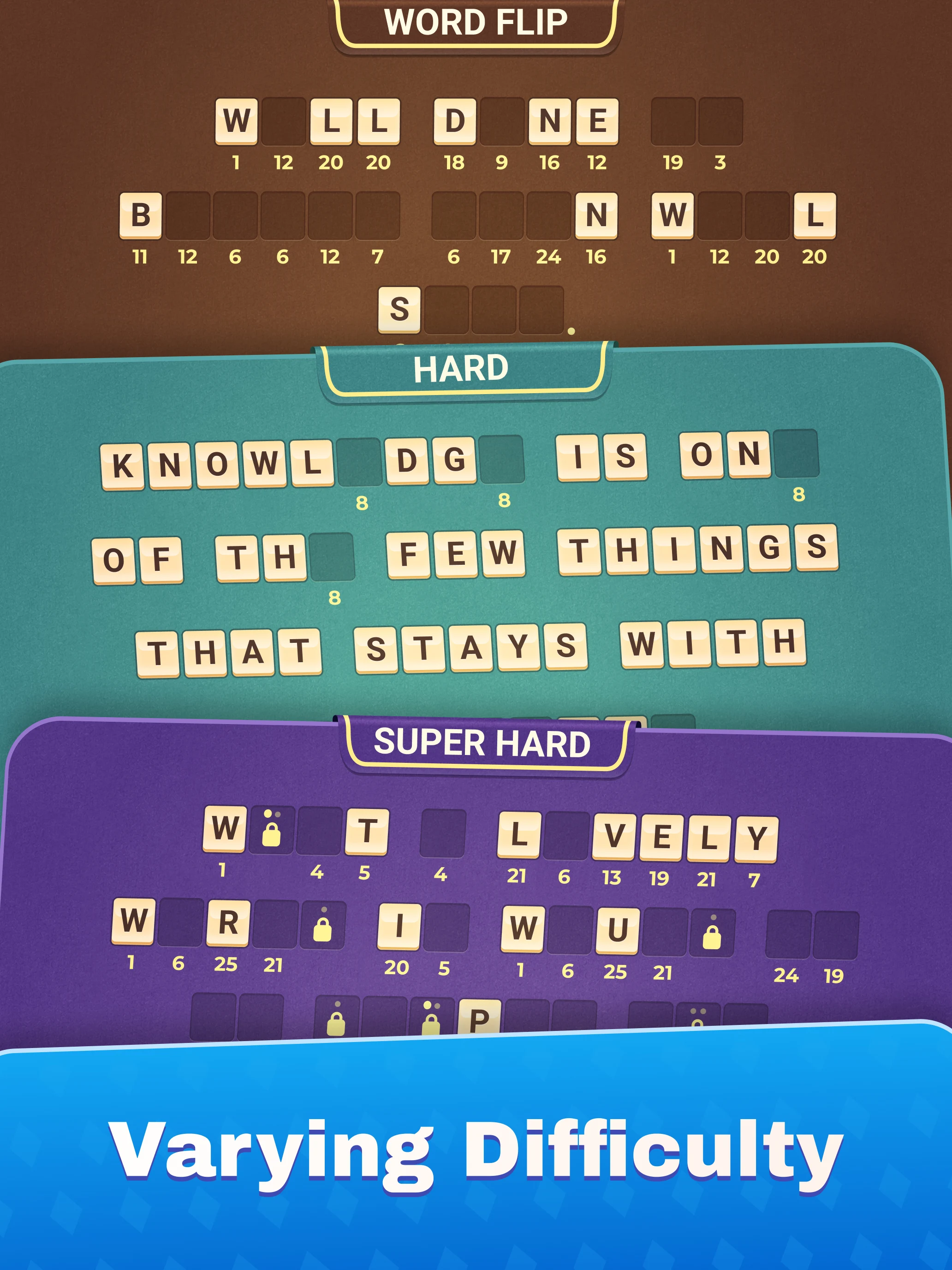 WordFlip: Letters Cards Logic screenshot