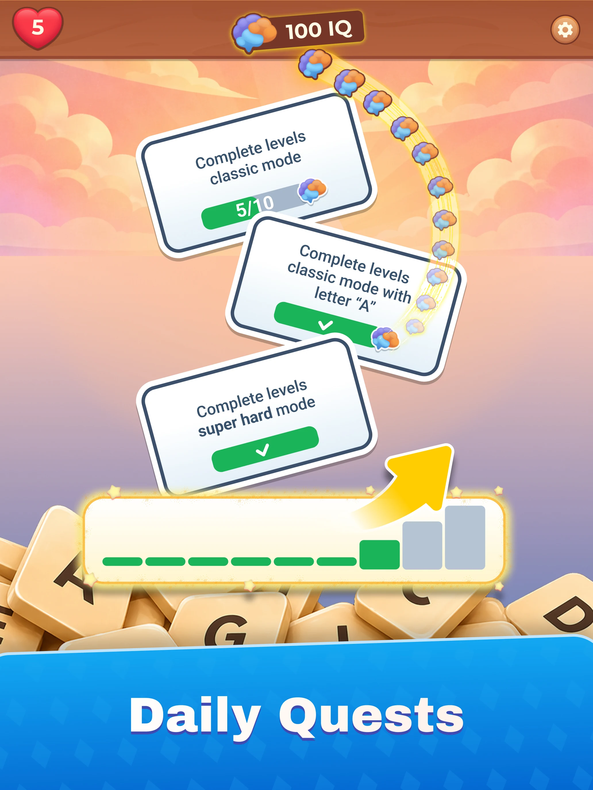 WordFlip: Letters Cards Logic screenshot