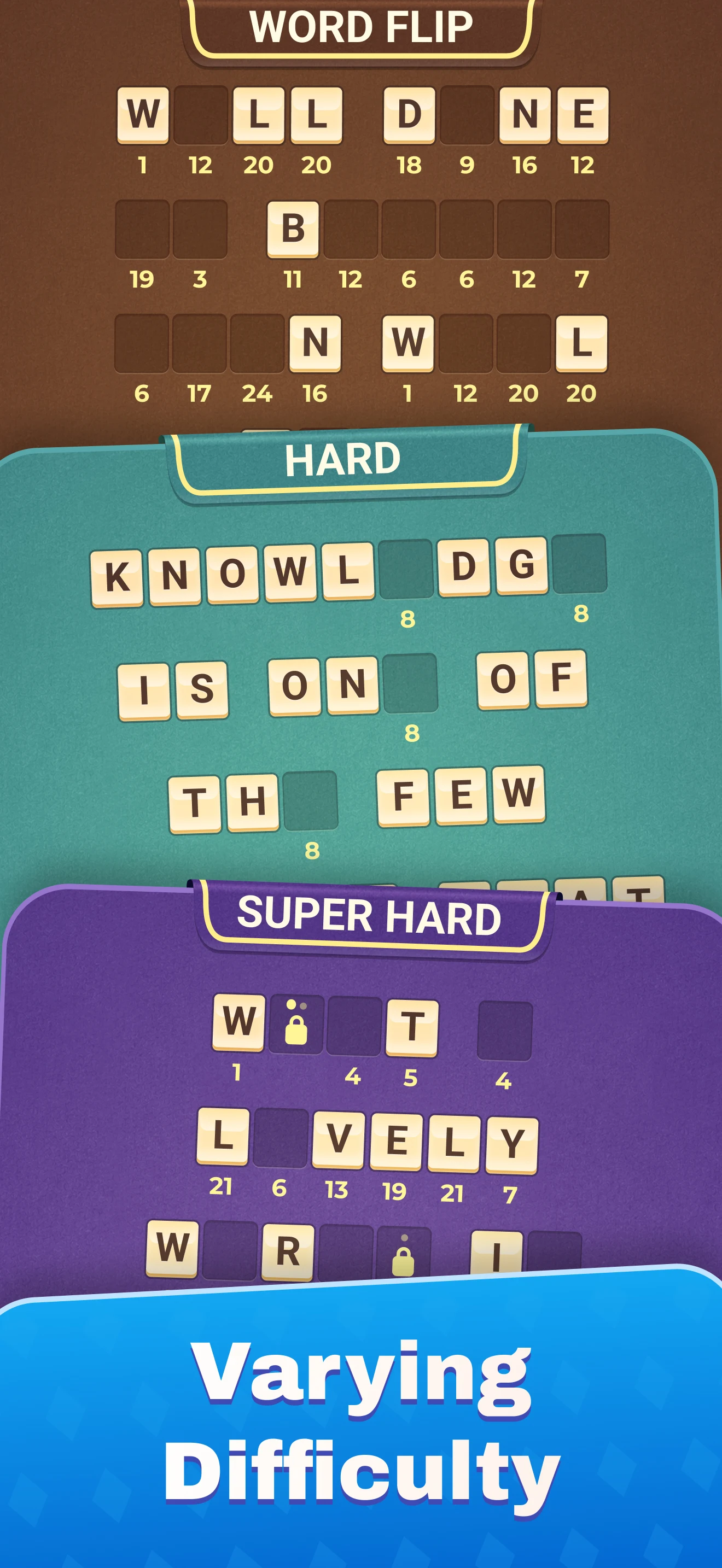WordFlip: Letters Cards Logic screenshot